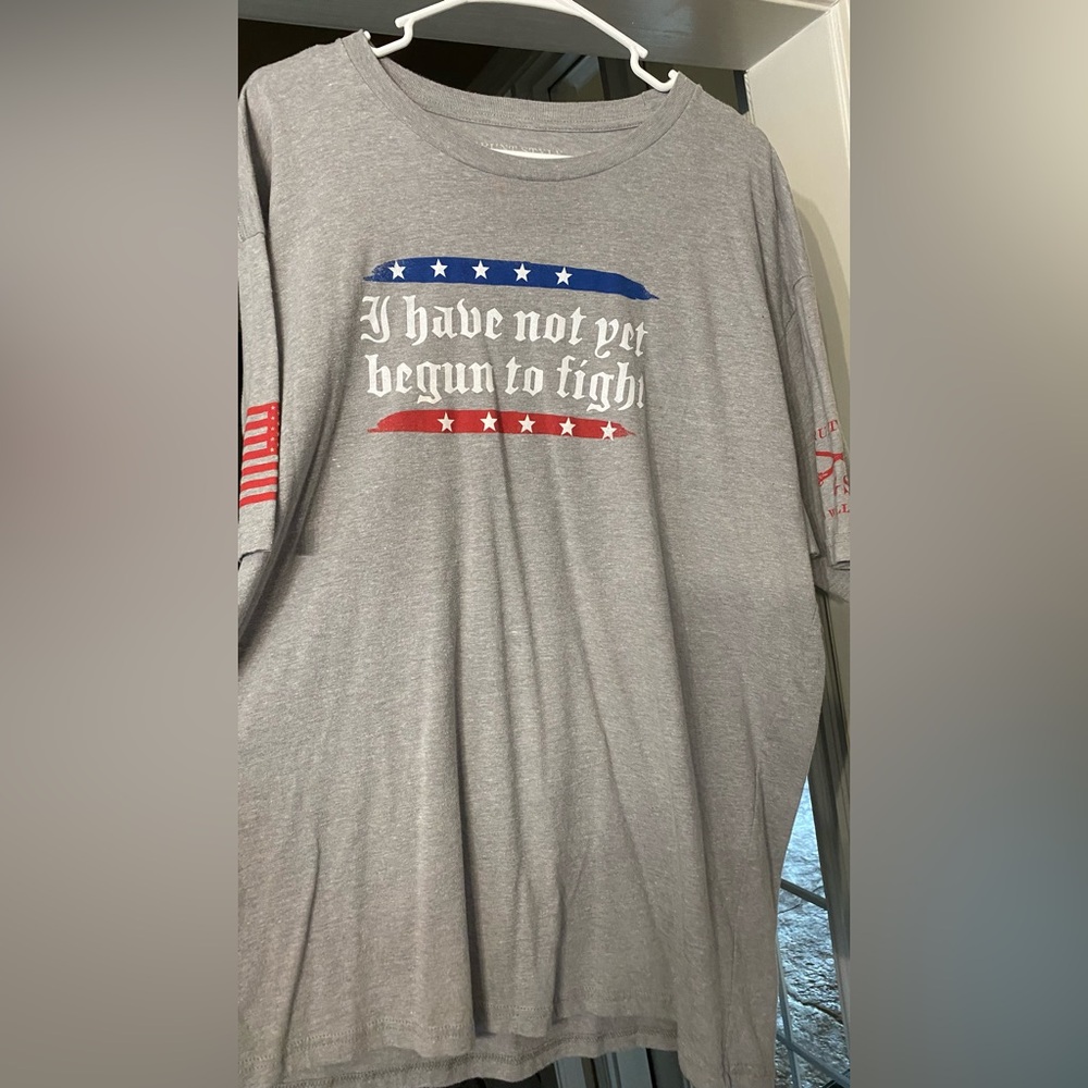 Grunt Style Patriotic Gray Tee